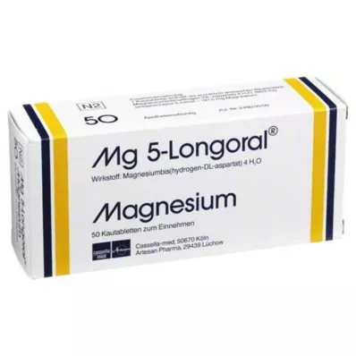 MG 5 LONGORAL Μασώμενα δισκία, 50 τεμάχια