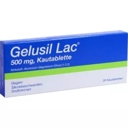 GELUSIL LAC Μασώμενα δισκία, 20 τεμάχια