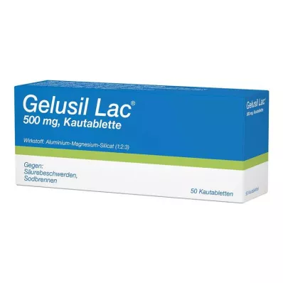 GELUSIL LAC Μασώμενα δισκία, 50 τεμάχια GELUSIL LAC Μασώμενα δισκία, 50 τεμάχια