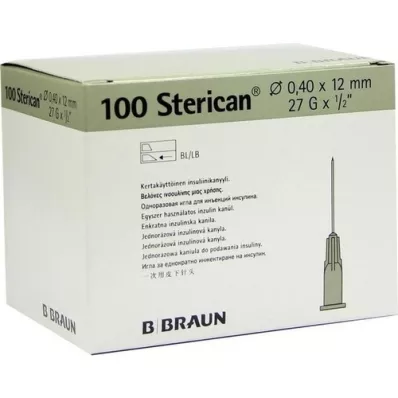 STERICAN Κανάλι εισαγωγής 27 Gx1/2 0,4x12 mm, 100 τεμ