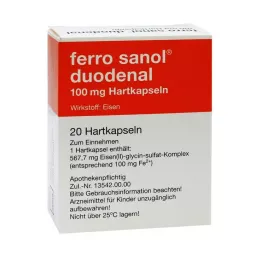 FERRO SANOL δωδεκαδακτυλικό Hartkaps.m.msr.überz.Pell., 20 τεμ