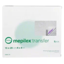 MEPILEX Αφρώδης επίδεσμος μεταφοράς 15x20 cm αποστειρωμένος, 5 τεμάχια