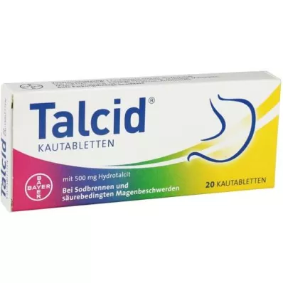 TALCID Μασώμενα δισκία, 20 τεμάχια