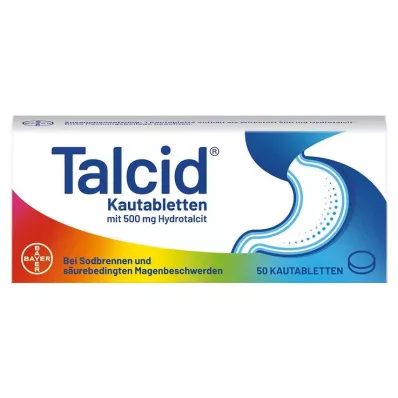 TALCID Μασώμενα δισκία, 50 τεμάχια