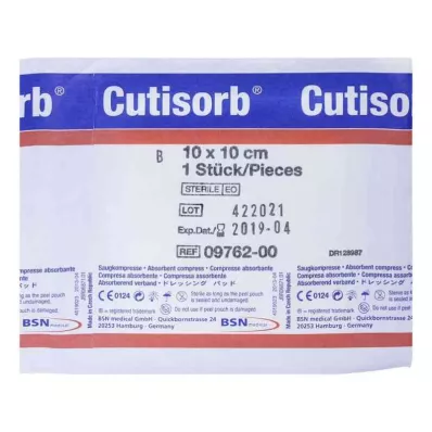 CUTISORB Επιθέματα αναρρόφησης αποστειρωμένα 10x10 cm, 1 τεμάχιο CUTISORB Επιθέματα αναρρόφησης αποστειρωμένα 10x10 cm, 1 τεμάχιο