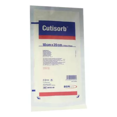CUTISORB Κομπρέσες αναρρόφησης αποστειρωμένες 10x20 cm, 1 τεμ