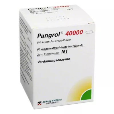 PANGROL 40.000 Σκληρές κάψουλες με εντερική επικάλυψη, 50 τεμάχια