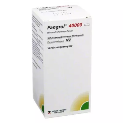 PANGROL 40.000 Σκληρές κάψουλες με εντερική επικάλυψη, 100 τεμάχια