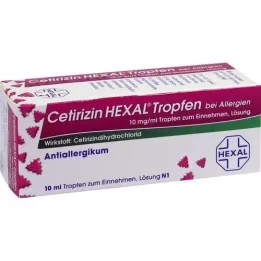CETIRIZIN HEXAL Σταγόνες για αλλεργίες, 10 ml