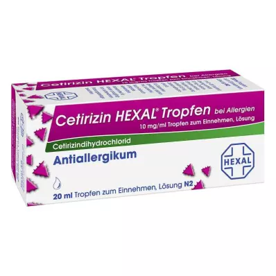 CETIRIZIN HEXAL Σταγόνες για αλλεργίες, 20 ml CETIRIZIN HEXAL Σταγόνες για αλλεργίες, 20 ml