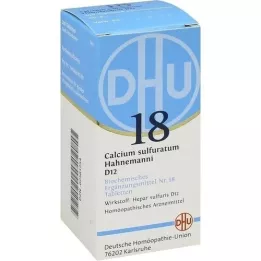 BIOCHEMIE DHU 18 Calcium sulphuratum D 12 δισκία, 200 κάψουλες