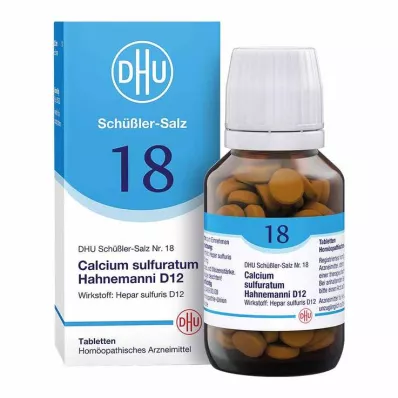 BIOCHEMIE DHU 18 Calcium sulphuratum D 12 δισκία, 200 κάψουλες
