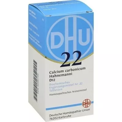 BIOCHEMIE DHU 22 Ανθρακικό ασβέστιο D 12 δισκία, 200 κάψουλες