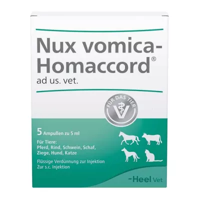 NUX VOMICA HOMACCORD ad us.vet.ampoules, 5 τεμ NUX VOMICA HOMACCORD ad us.vet.ampoules, 5 τεμ