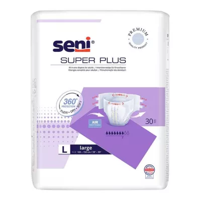 SUPER SENI Plus παντελόνι νυχτερινής ακράτειας μεγέθους 3 L, 30 τεμάχια
