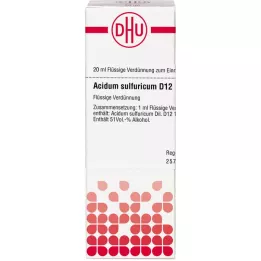 ACIDUM SULFURICUM D 12 αραίωση, 20 ml