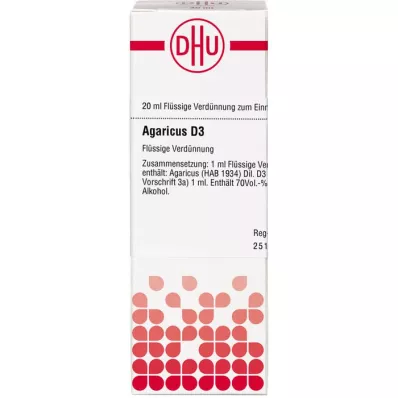 AGARICUS Αραίωση D 3, 20 ml