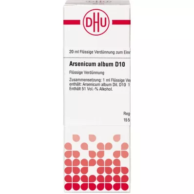 ARSENICUM ALBUM D 10 αραίωση, 20 ml