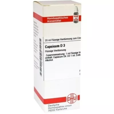 CAPSICUM Αραίωση D 3, 20 ml