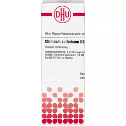 CHININUM SULFURICUM Αραίωση D 6, 20 ml