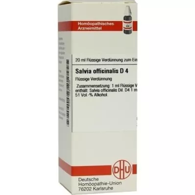 SALVIA OFFICINALIS Αραίωση D 4, 20 ml