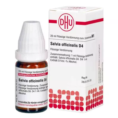 SALVIA OFFICINALIS Αραίωση D 4, 20 ml