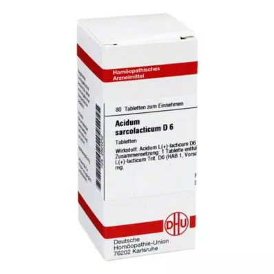 ACIDUM SARCOLACTICUM D 6 δισκία, 80 κάψουλες