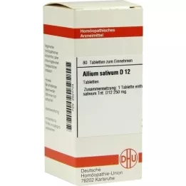 ALLIUM SATIVUM D 12 δισκία, 80 κάψουλες