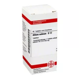 ALLIUM SATIVUM D 12 δισκία, 80 κάψουλες