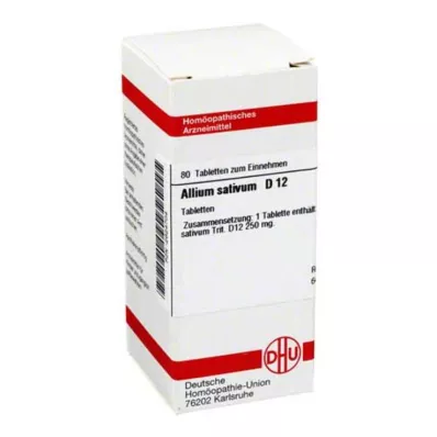 ALLIUM SATIVUM D 12 δισκία, 80 κάψουλες