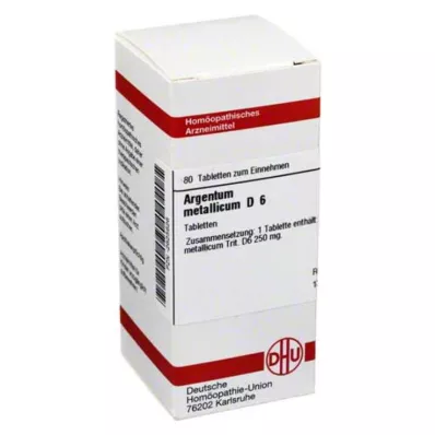 ARGENTUM METALLICUM D 6 δισκία, 80 κάψουλες