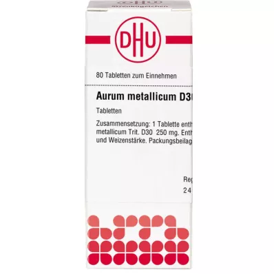 AURUM METALLICUM D 30 δισκία, 80 κάψουλες