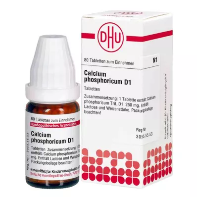 CALCIUM PHOSPHORICUM D 1 δισκία, 80 κάψουλες