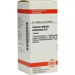 CALCIUM STIBIATO sulfuratum D 6 δισκία, 80 τεμάχια