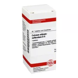 CALCIUM STIBIATO sulfuratum D 6 δισκία, 80 τεμάχια