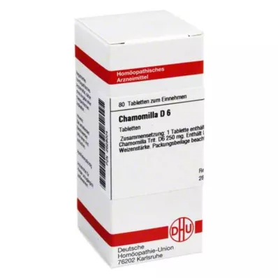 CHAMOMILLA D 6 δισκία, 80 κάψουλες