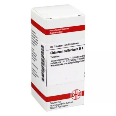 CHININUM SULFURICUM D 4 δισκία, 80 κάψουλες