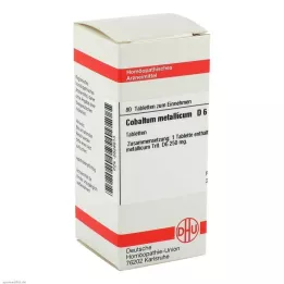 COBALTUM METALLICUM D 6 δισκία, 80 κάψουλες