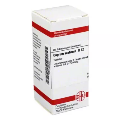 CUPRUM ACETICUM D 12 δισκία, 80 κάψουλες