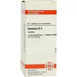 DAMIANA D 3 δισκία, 80 κάψουλες