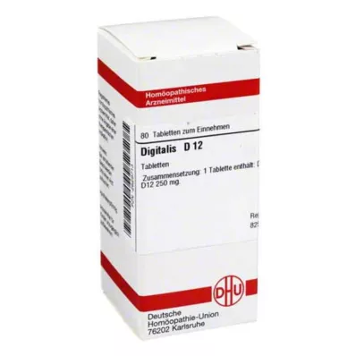 DIGITALIS D 12 δισκία, 80 κάψουλες DIGITALIS D 12 δισκία, 80 κάψουλες
