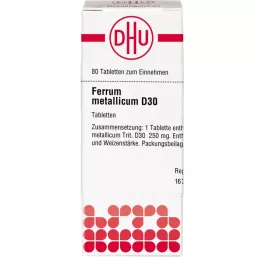 FERRUM METALLICUM D 30 δισκία, 80 κάψουλες