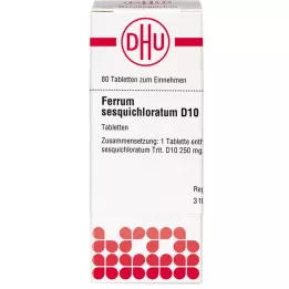 FERRUM SESQUICHLORATUM D 10 δισκία, 80 κάψουλες