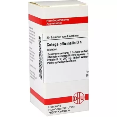 GALEGA officinalis D 4 δισκία, 80 τεμάχια