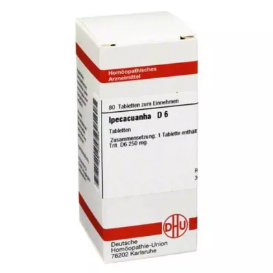 IPECACUANHA D 6 δισκία, 80 κάψουλες