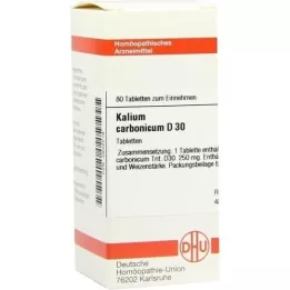 KALIUM CARBONICUM D 30 δισκία, 80 κάψουλες