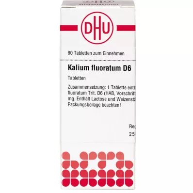 KALIUM FLUORATUM D 6 δισκία, 80 κάψουλες