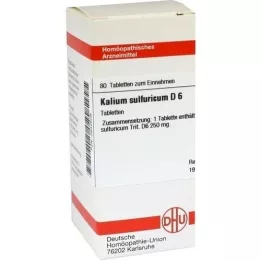 KALIUM SULFURICUM D 6 δισκία, 80 κάψουλες