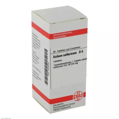 KALIUM SULFURICUM D 6 δισκία, 80 κάψουλες