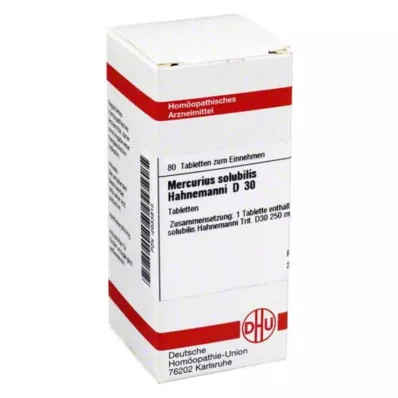 MERCURIUS SOLUBILIS Hahnemanni D 30 δισκία, 80 τεμάχια